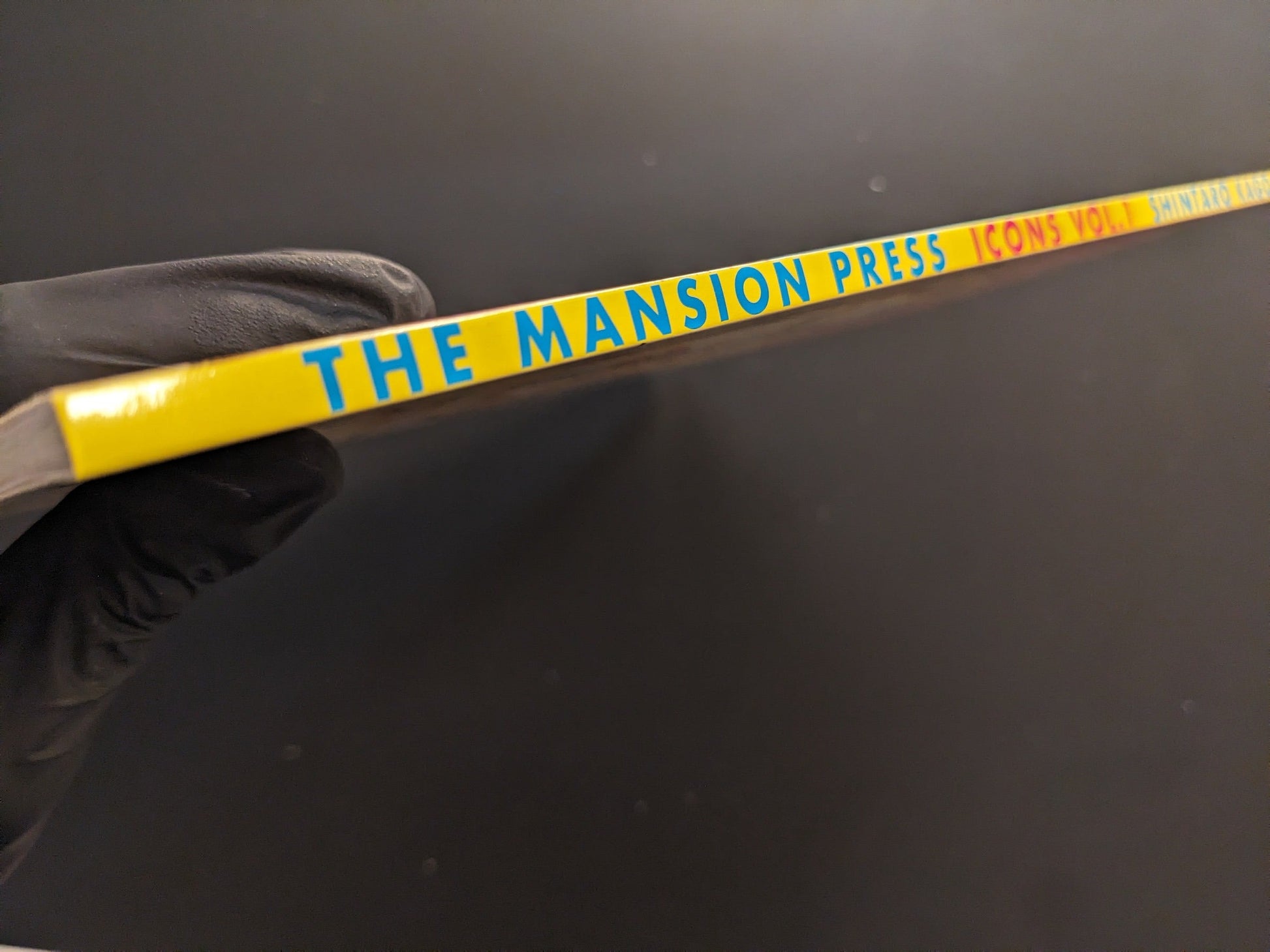 Book spine of “ICONS Vol.1” by Shintaro Kago, The Mansion Press softcover.