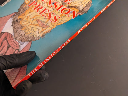 Book spine of Shintaro Kago — ICONS Vol. 2 (The Mansion Press).