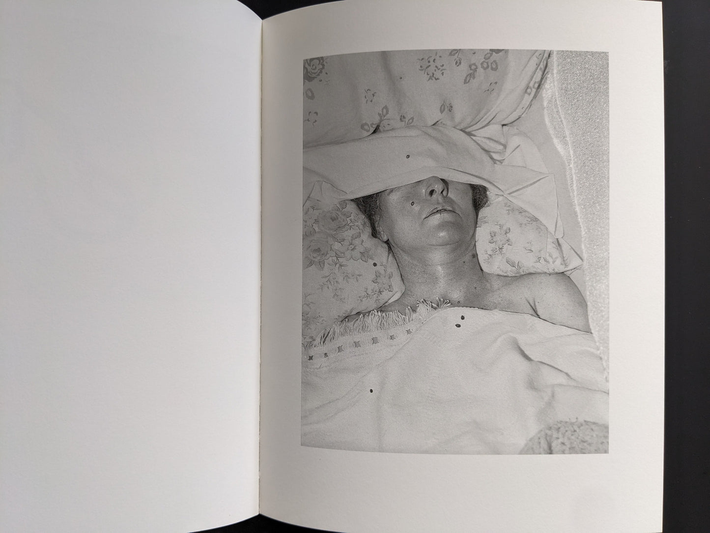 Portrait of a sleeping woman, interior spread from “Sleep Creek” by Hausthor & Guilmoth.