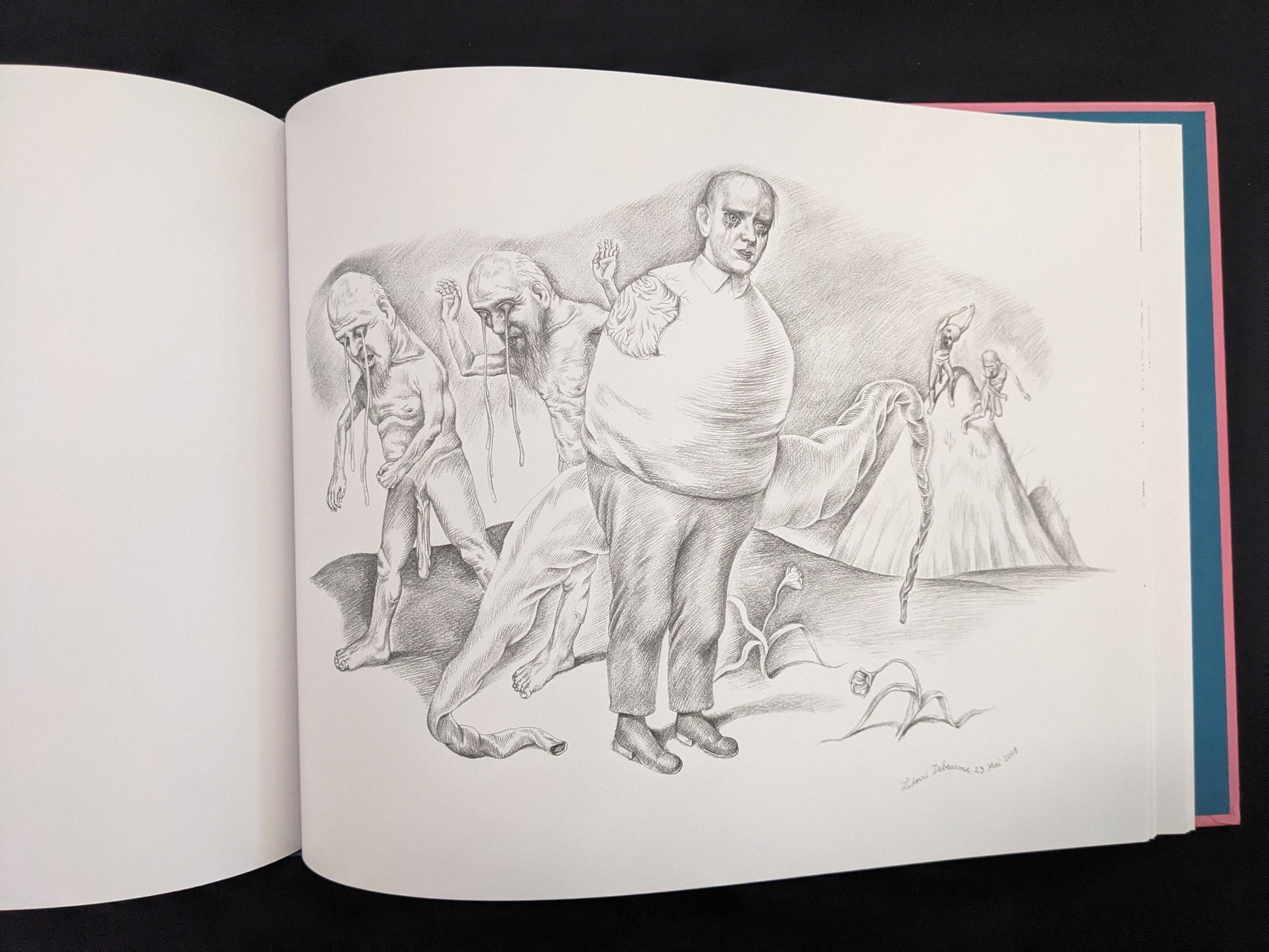 Surreal illustration from Terra Maxima by Ludovic Debeurme