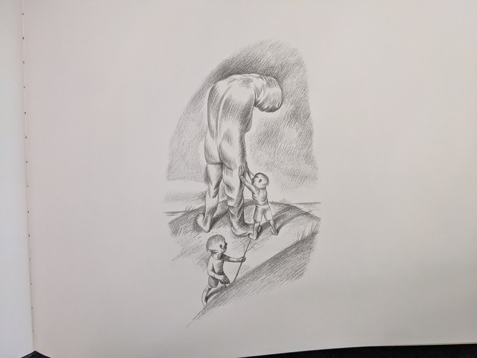 Abstract surreal drawing by Ludovic Debeurme from Terra Maxima