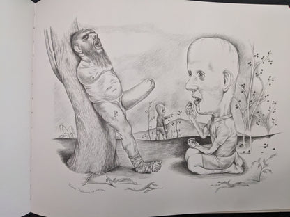 Surreal scene with distorted characters – Ludovic Debeurme, Terra Maxima
