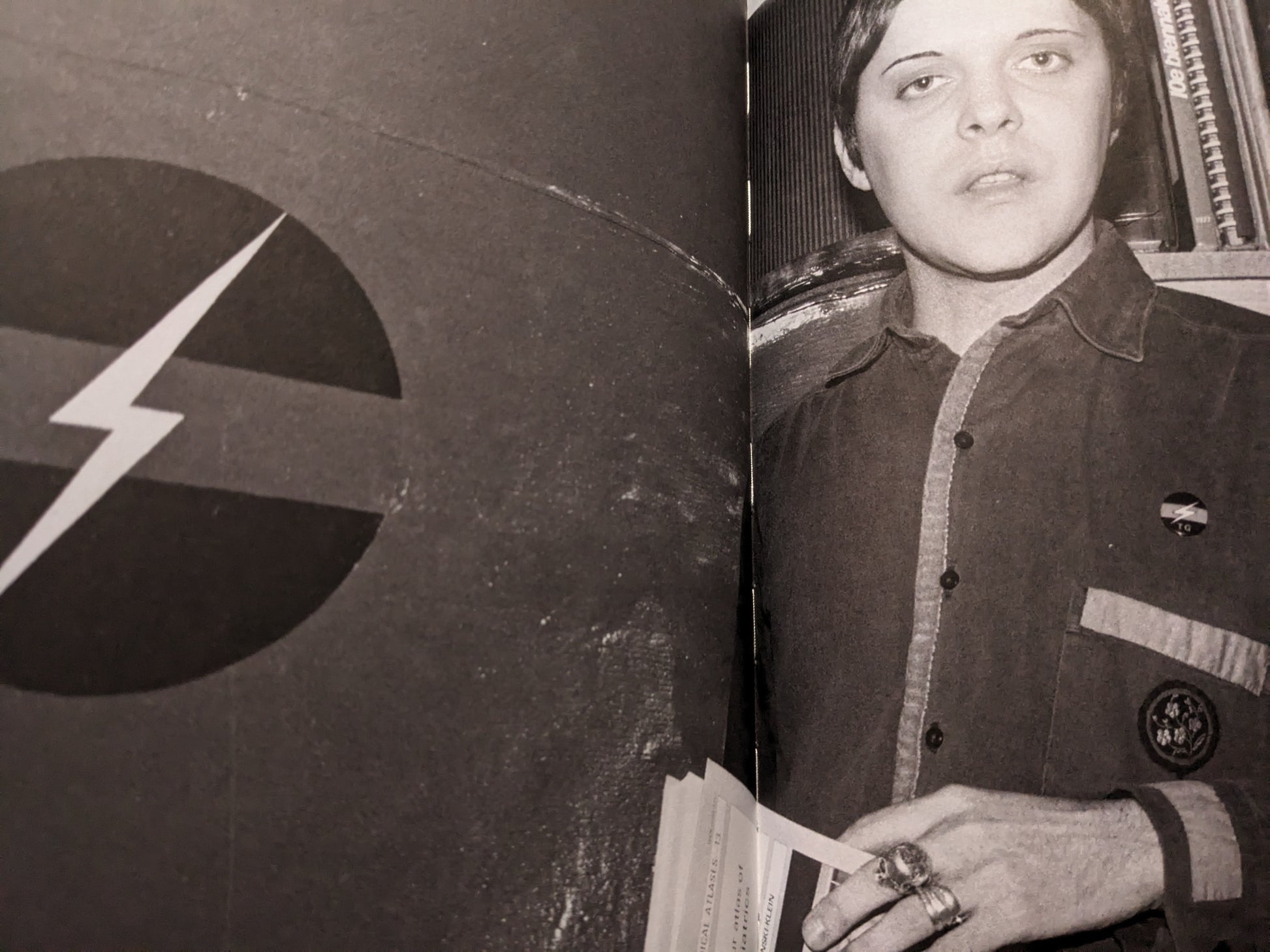 Black-and-white portrait of Genesis P-Orridge.