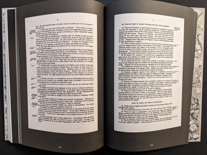 Archival facsimile pages from the 1881 Light-House Board manual included in The Lighthouse Screenplay Book.