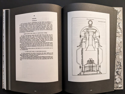 Technical illustration of a lighthouse Fresnel lens reproduced in The Lighthouse Screenplay Book.