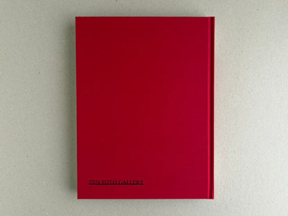 Back cover of Tibet by Shinya Arimoto, solid red clothbound hardcover