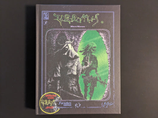 Back cover of Vermis II – Mist & Mirrors (Forsaken Edition) by Plastiboo, published by Hollow Press