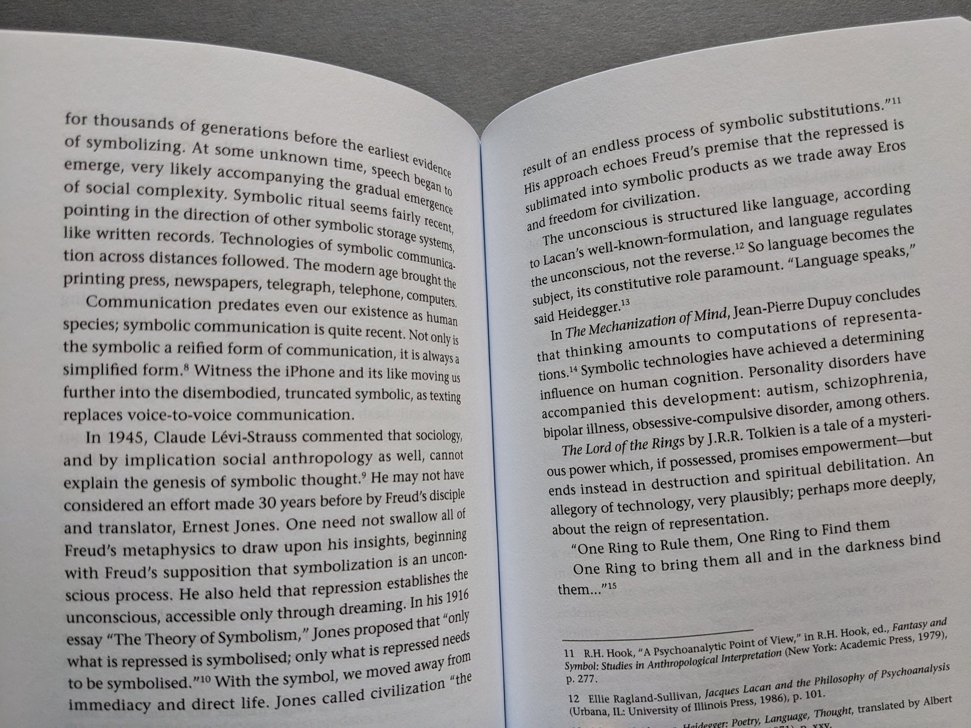 Page from When We Are Human by John Zerzan – critique of symbolic communication and civilization