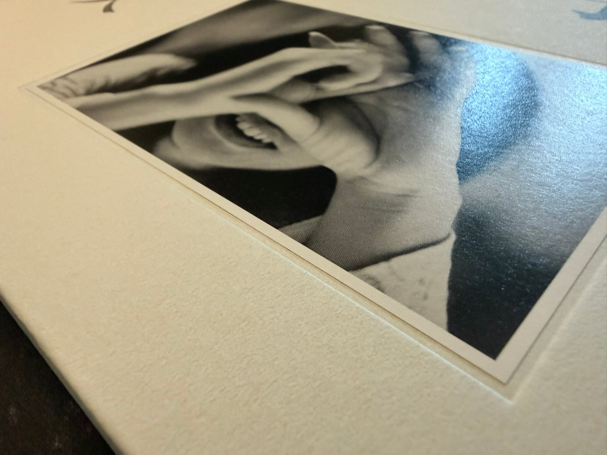 Close-up of the cover image, showing a black-and-white portrait inset beneath the title.