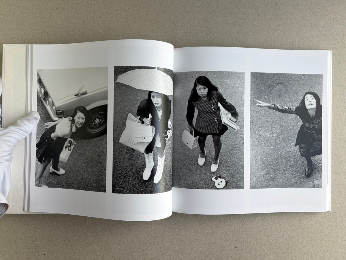 Yoko – Masahisa Fukase, four black-and-white portraits of Yoko Miyoshi across a wide spread.
