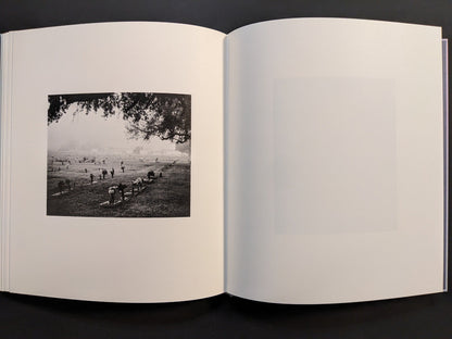 Final pages of i shall sing these songs beautifully by Yorgos Lanthimos, showing a wide outdoor scene in black and white.